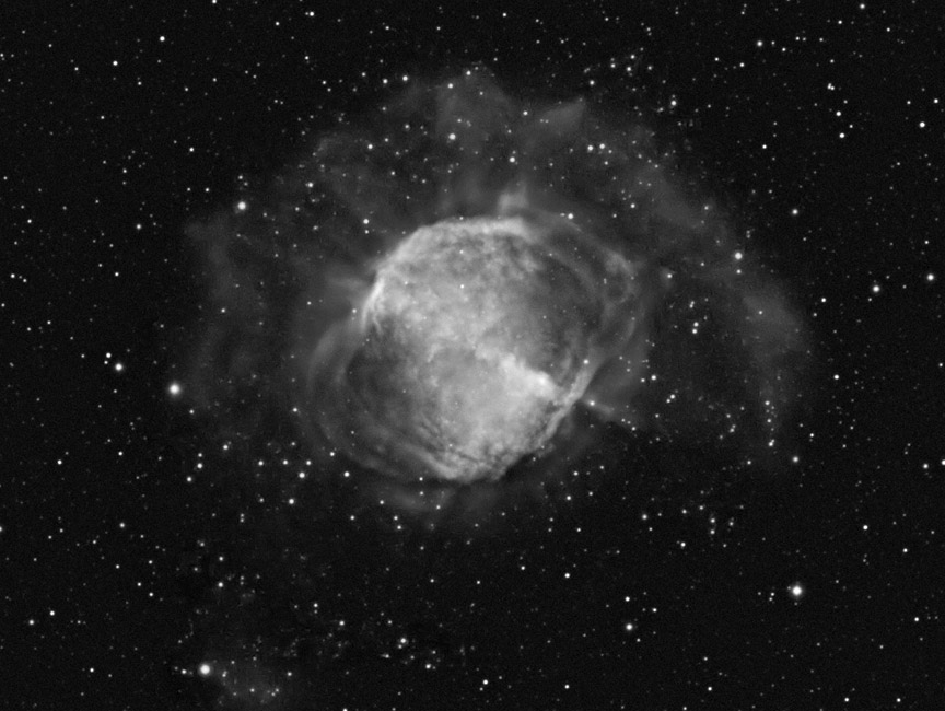 M27 - The Dumbbell Nebula in H-a light