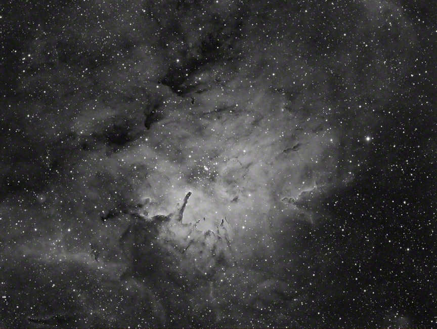 Nebula NGC 6820 in H-a light