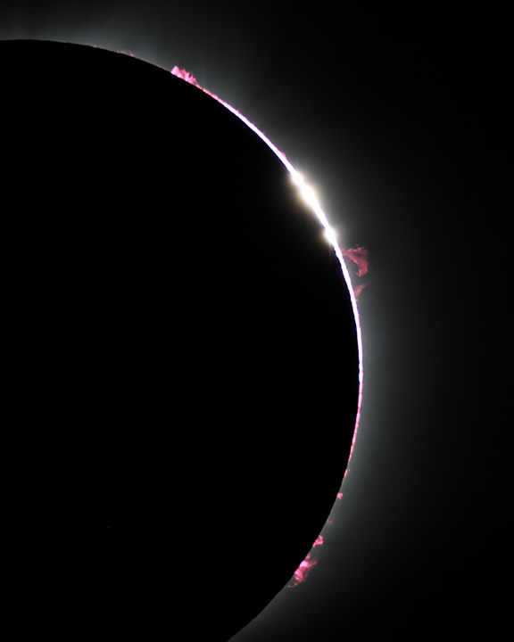 Baily's Beads and Prominences 2017-08-21